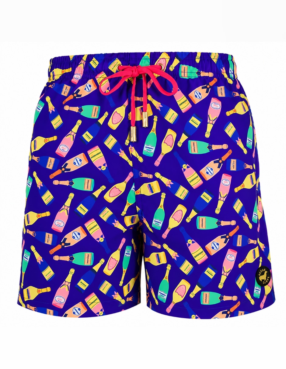 Traje de baño short de playa ocean slave bolsillo para hombre 4