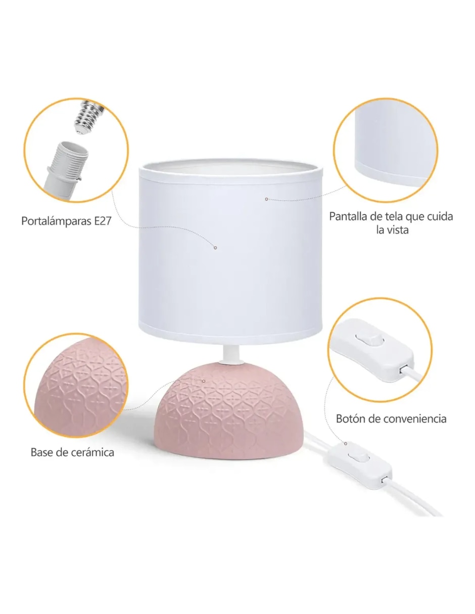 Lampara mesa incandescente y led 3