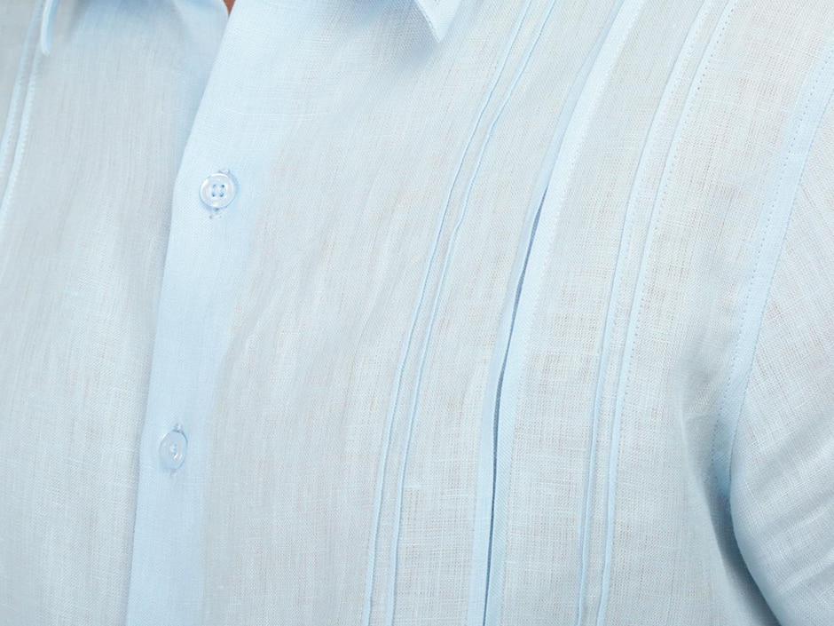Guayabera manga corta para hombre 4