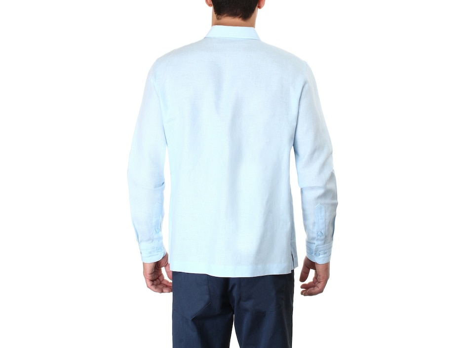 Guayabera manga larga para hombre 2