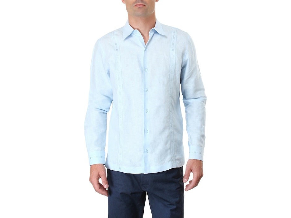 Guayabera manga larga para hombre Guayabera manga larga para hombre