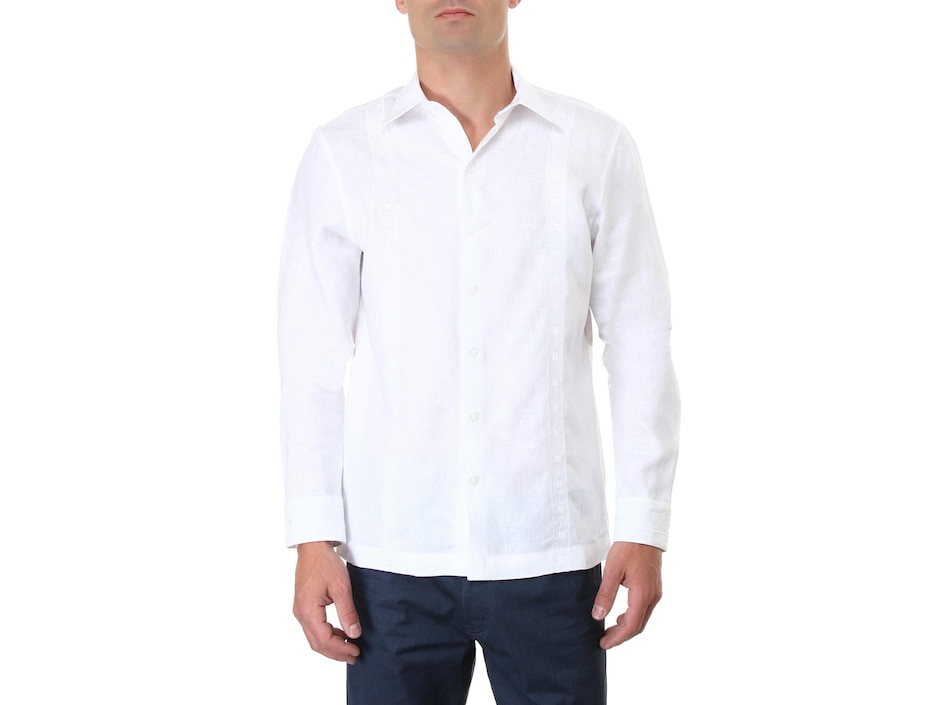 Guayabera manga larga para hombre Guayabera manga larga para hombre
