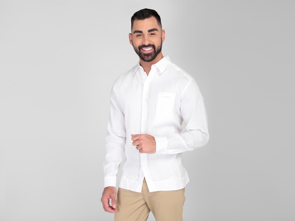 Guayabera manga larga para hombre Guayabera manga larga para hombre