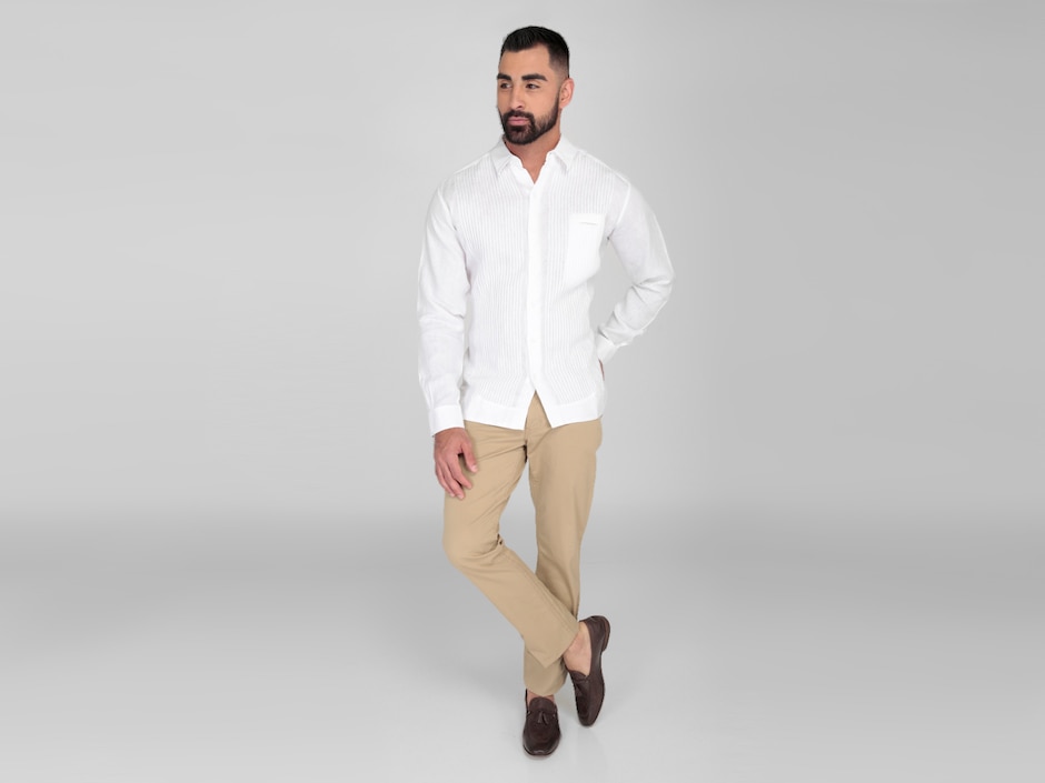 Guayabera manga larga Ábito para hombre