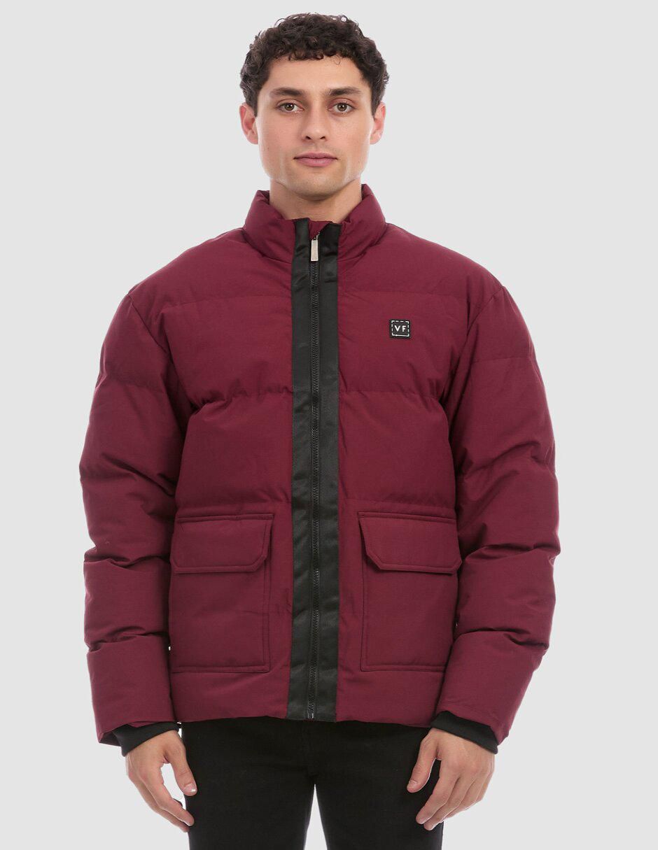 Chamarra acolchada con bolsillos para hombre Chamarra acolchada con bolsillos para hombre