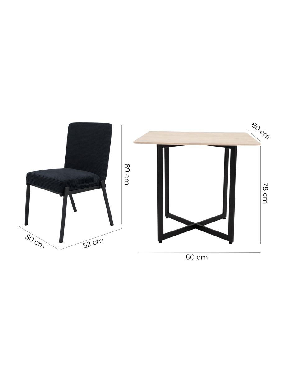Comedor Luxen+Zenta para 4 personas de MDF 12